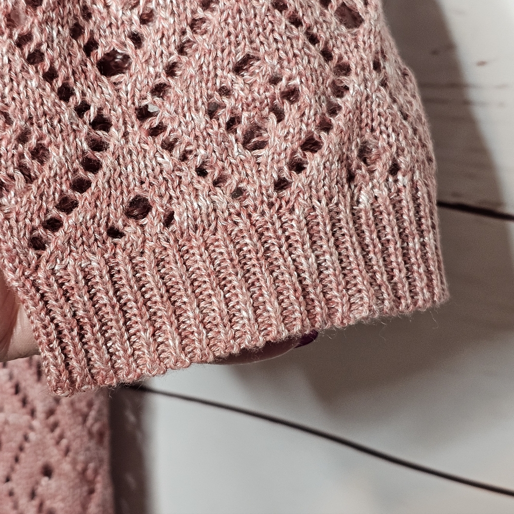 Torrid Long Drape Front Crochet Sweater - Picture 4 of 9